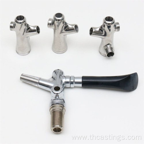 customized machine stainless steel casting beer taps parts